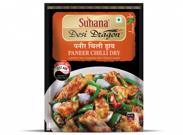 Suhana Ready-to-cook Paneer Chilli (Dry) Mix 50g Pouch